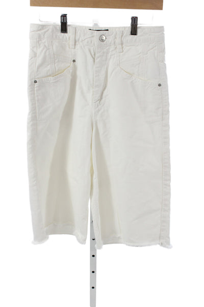 Isabel Marant Unisex Bermuda Shorts White Size 36