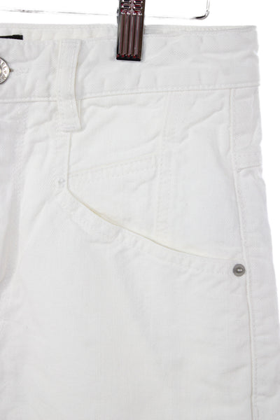 Isabel Marant Unisex Bermuda Shorts White Size 36