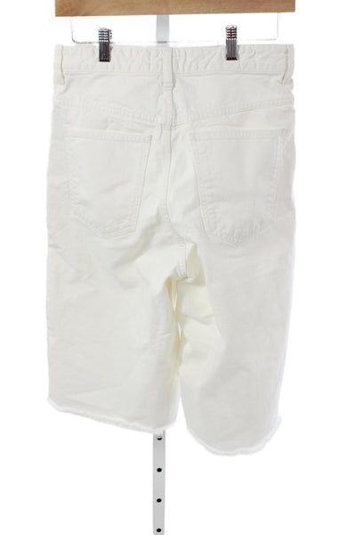 Isabel Marant Unisex Bermuda Shorts White Size 36