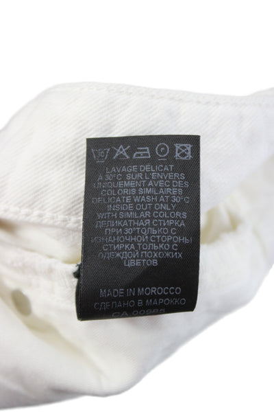 Isabel Marant Unisex Bermuda Shorts White Size 36