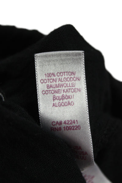 Velvet by Graham & Spencer Womens Cropped Pants Black Cotton Drawstring Size M