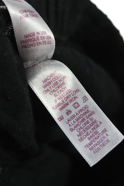 Velvet by Graham & Spencer Womens Cropped Pants Black Cotton Drawstring Size M