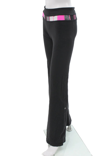 Lululemon Women Sweatpants Black Nylon Lycra Tall Size 6