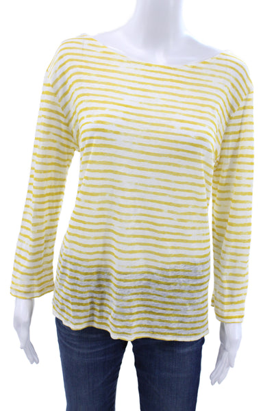 ALC Womens Pink Crewneck Long Sleeve Designer Sweatshirt Size L