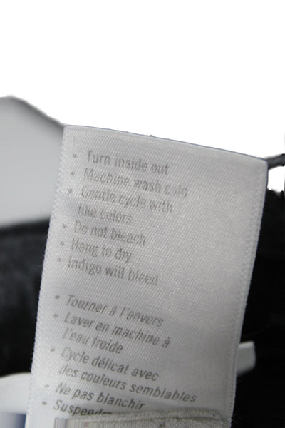 Paige Womens Dark Gray High Waist Cropped Straight Jeans Size 27