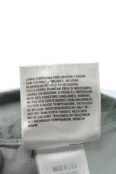 Agolde Unisex High Rise Cargo Carpenter Gray Organic Cotton Pants Size 27