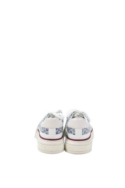 Bally Womens Denim Maily Lace Up Low Top Sneakers Blue Size 7 Medium