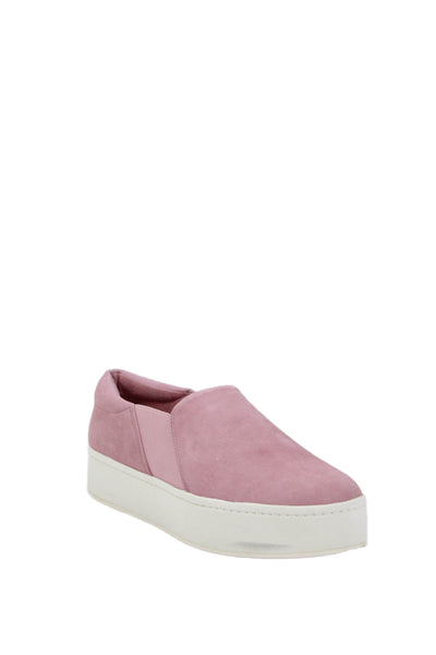 Vince Womens Suede Platform Warren Slide On Sneakers Pink Size 7.5 Medium