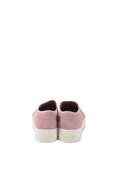 Vince Womens Suede Platform Warren Slide On Sneakers Pink Size 7.5 Medium