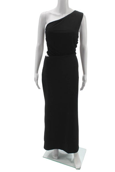Peppermayo Womens Bodycon Maxi Black Sleeveless Long Solid Dress Size 10