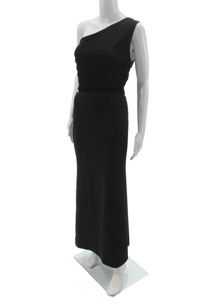 Peppermayo Womens Bodycon Maxi Black Sleeveless Long Solid Dress Size 10