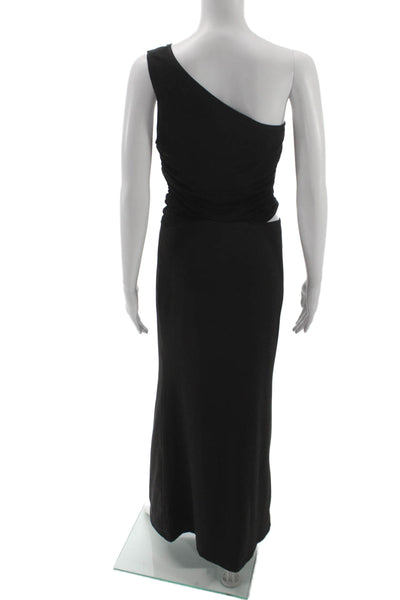 Peppermayo Womens Bodycon Maxi Black Sleeveless Long Solid Dress Size 10