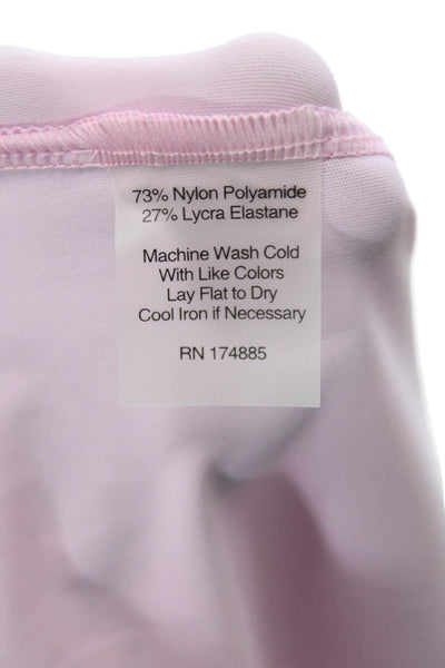 Ameliora Women Collared Pink Button-Up Blouse Long Sleeve Basic Size M