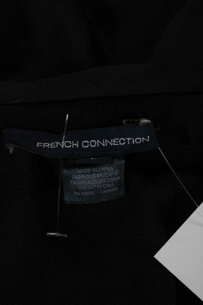 French Connection Womens A-Line Black Long Solid Skirt Size L
