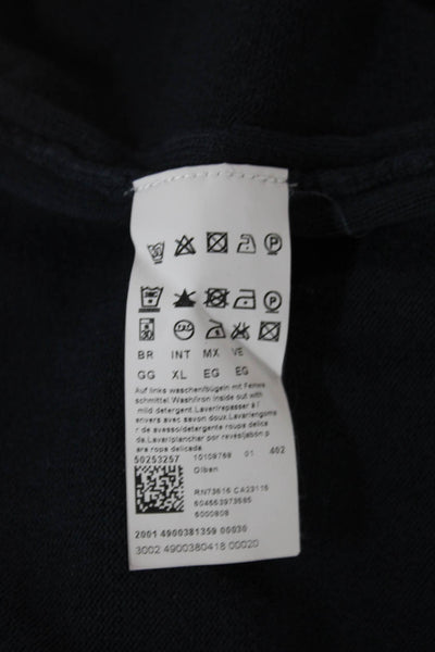 Hugo Boss Mens Pullover V-Neck Dark Blue Long Sleeve Size XL