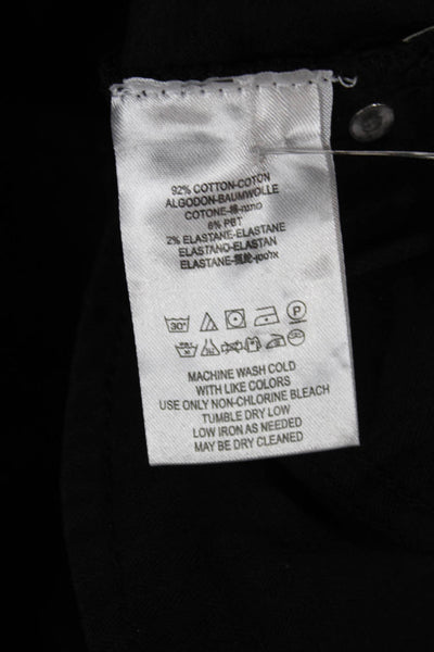 Free People Women Black Skinny Ankle Mid Rise Jeans Button Size 25