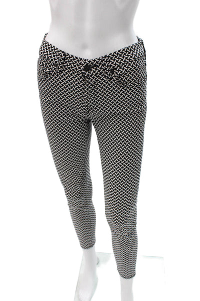 7 For All Mankind Women Black Ankle Cropped Pants Size 25
