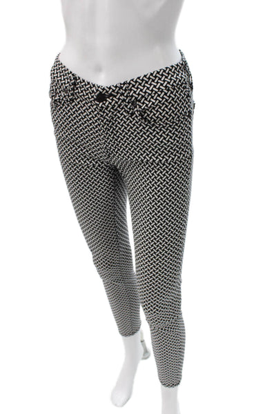 7 For All Mankind Women Black Ankle Cropped Pants Size 25