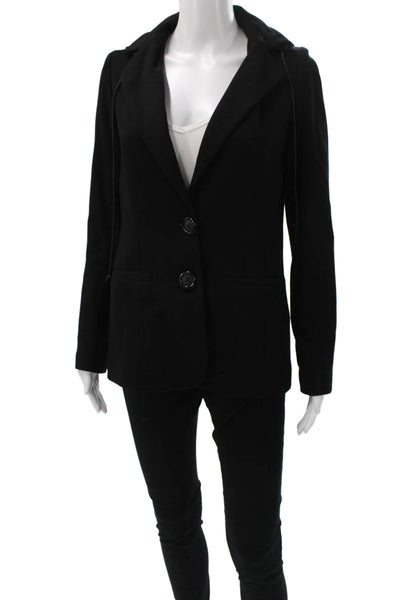 Bailey 44 Women Black Collared Button Blazer Long Sleeve Size S