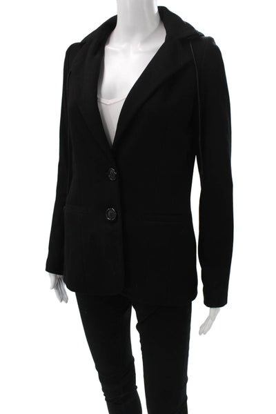 Bailey 44 Women Black Collared Button Blazer Long Sleeve Size S
