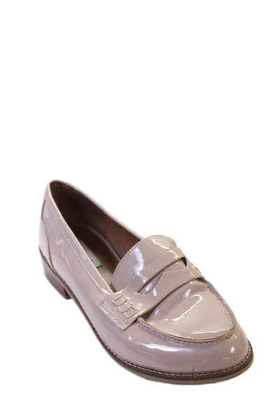 Steve Madden Womens Patent Leather Slide On Cyylo Loafers Pink Size 9 Medium