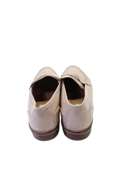 Steve Madden Womens Patent Leather Slide On Cyylo Loafers Pink Size 9 Medium