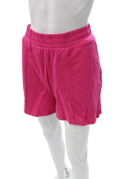 Sweaty Betty Unisex Pink Sweat Shorts Cotton Size 10