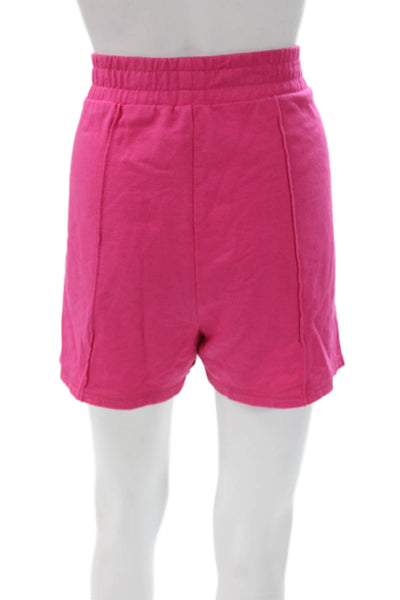Sweaty Betty Unisex Pink Sweat Shorts Cotton Size 10