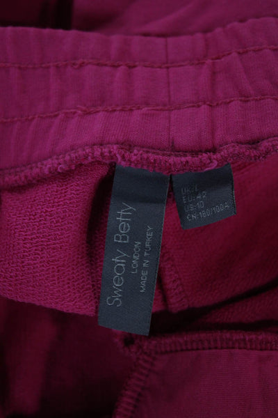Sweaty Betty Unisex Pink Sweat Shorts Cotton Size 10
