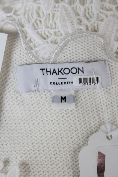 Thakoon Womens Slip Dress White Sleeveless Cotton Mini Size M
