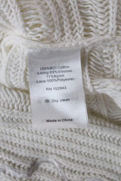 Thakoon Womens Slip Dress White Sleeveless Mini Above Knee Cotton Size XS
