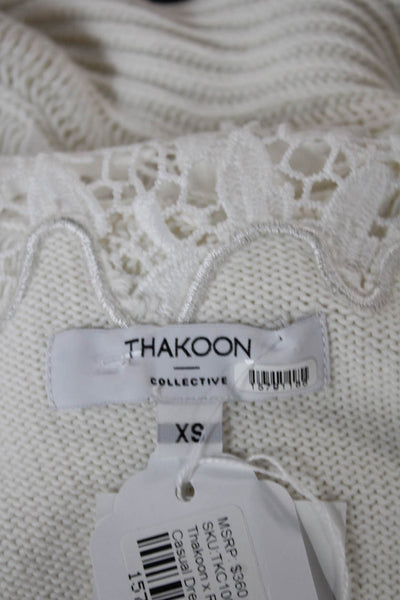 Thakoon Womens Slip Dress White Sleeveless Mini Above Knee Cotton Size XS