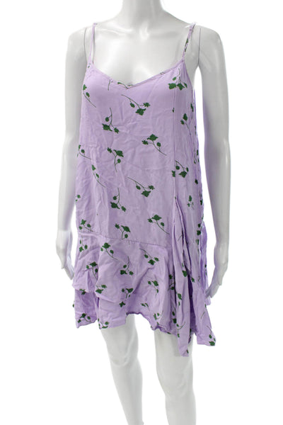 Thakoon Womens Purple Slip Dress Boho Above Knee Size 10
