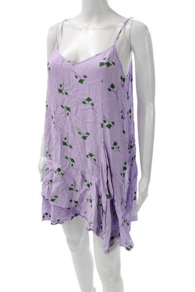 Thakoon Womens Purple Slip Dress Boho Above Knee Size 10