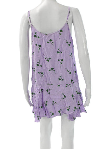 Thakoon Womens Purple Slip Dress Boho Above Knee Size 10