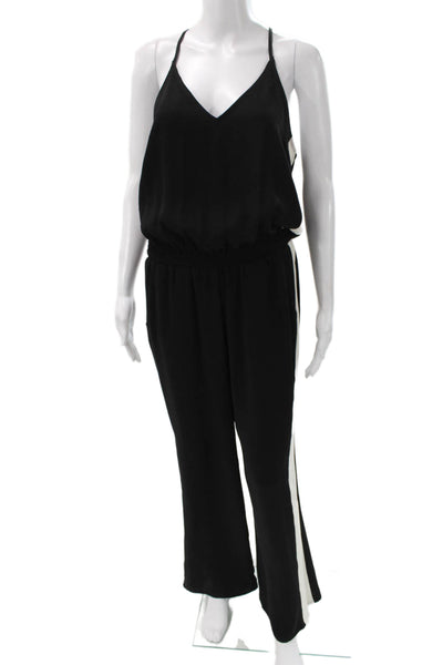 Amanda Uprichard Women Black Sleeveless Jumpsuit Size M