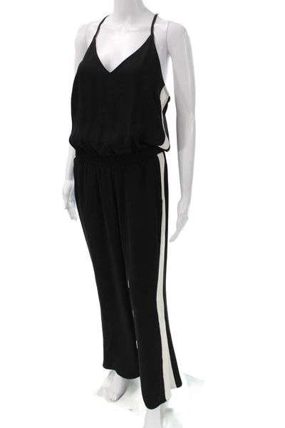 Amanda Uprichard Women Black Sleeveless Jumpsuit Size M