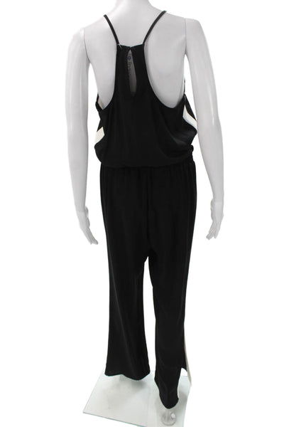 Amanda Uprichard Women Black Sleeveless Jumpsuit Size M