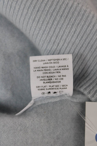 Naadam Unisex Light Blue 100% Cashmere V Neck Cardigan Long Sleeve Size M