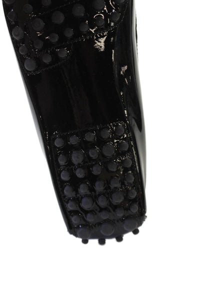 Paolo Bentini Womens Patent Leather Driving Loafers Black Size 40.5 10.5