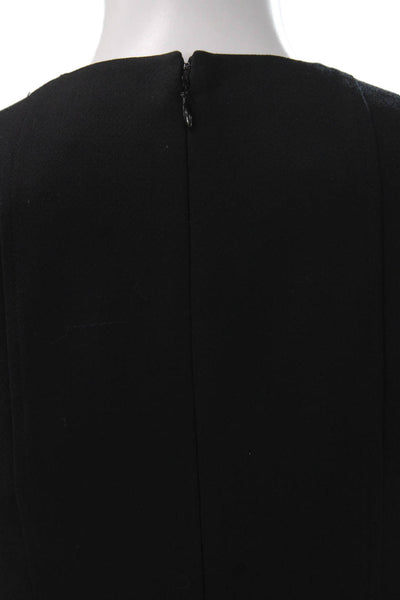Reiss Womens Sheath Pencil Dress Sleeveless Black Zip Mid-Calf Wool Blend Size 2