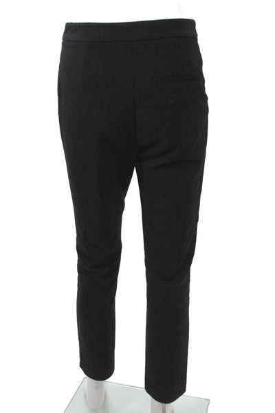 Zara Woman Women Cropped Ankle Dress Pants Black Hook & Eye Size 4
