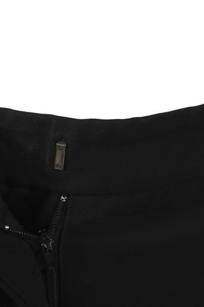 Zara Woman Women Cropped Ankle Dress Pants Black Hook & Eye Size 4