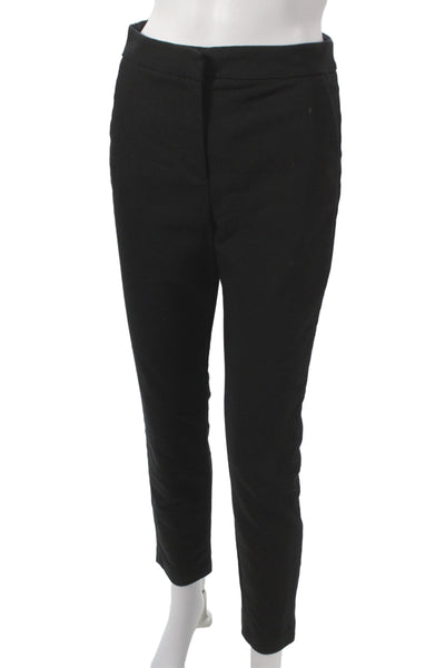 Zara Women Ankle Cropped Dress Pants Black Size 4