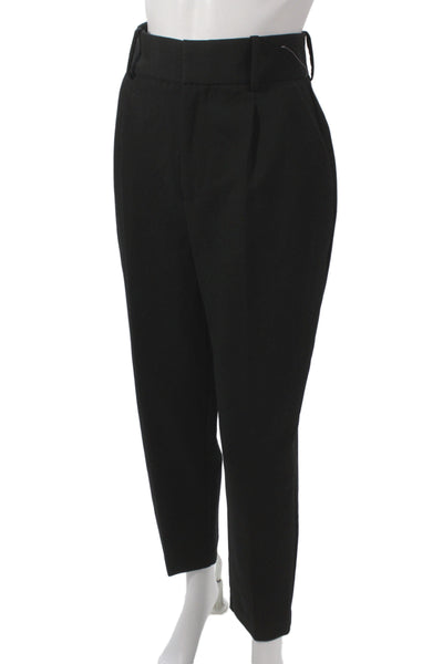 Zara Basic Womens Ankle Dress Pants Black Size XS