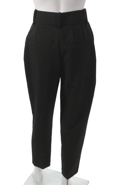 Zara Basic Womens Ankle Dress Pants Black Size XS
