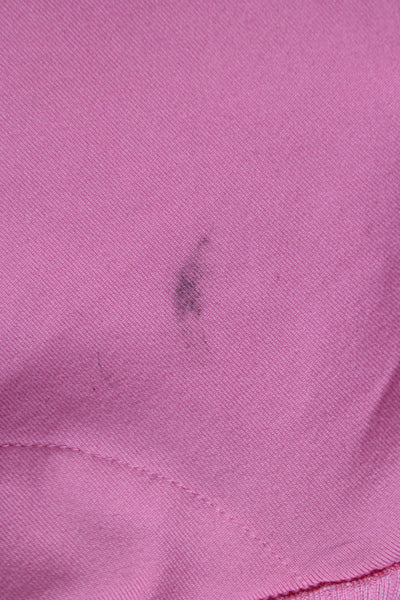 Polo Golf Ralph Lauren Women Pink Collared Zip Polo Jersey Long Sleeve Size L
