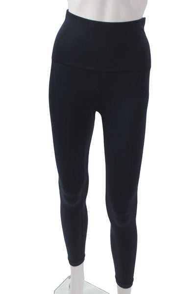 LNDR Womens Ankle Leggings Dark Blue Recycled Polyamide Elastane Size M
