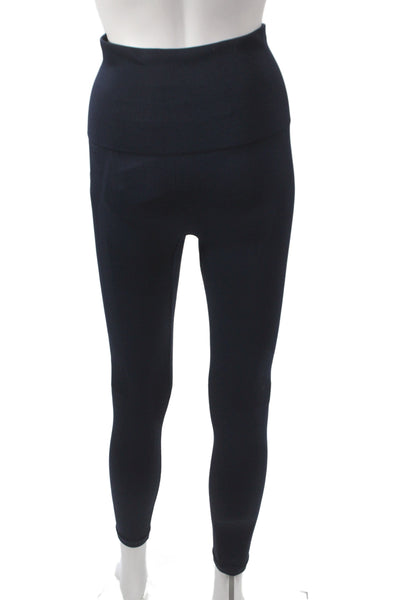 LNDR Womens Ankle Leggings Dark Blue Recycled Polyamide Elastane Size M