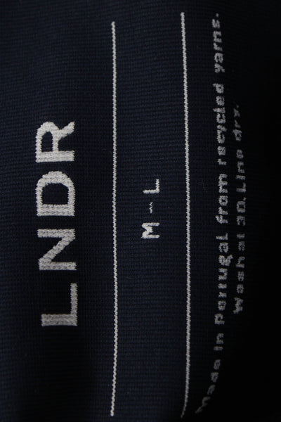 LNDR Womens Ankle Leggings Dark Blue Recycled Polyamide Elastane Size M